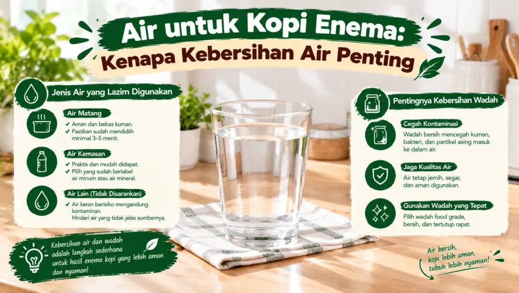 Air Untuk Kopi Enema Kenapa Kebersihan Air Penting