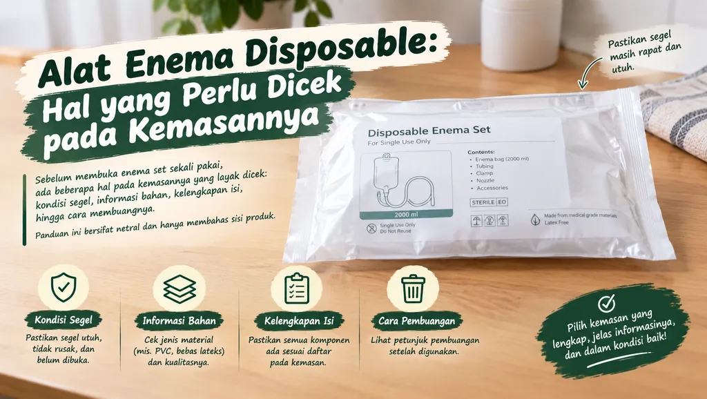 Alat Enema Disposable Hal Yang Perlu Dicek Pada Kemasannya