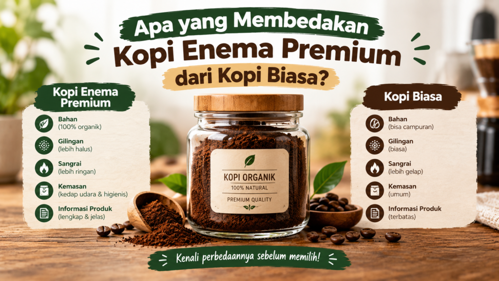 Apa Yang Membedakan Kopi Enema Premium Dari Kopi Biasa