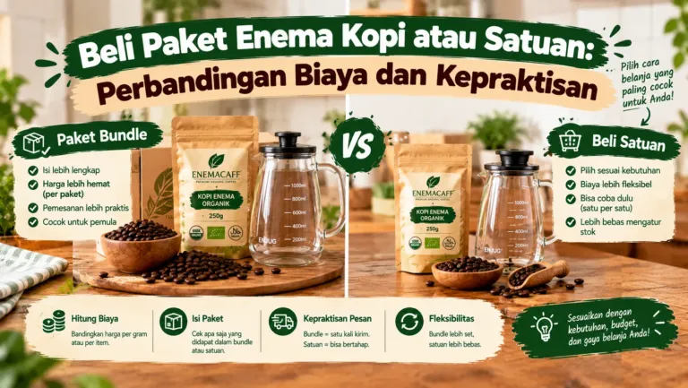 Beli Paket Enema Kopi Atau Satuan Perbandingan Biaya Dan Kepraktisan