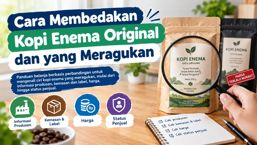 Cara Membedakan Kopi Enema Original Dan Yang Meragukan