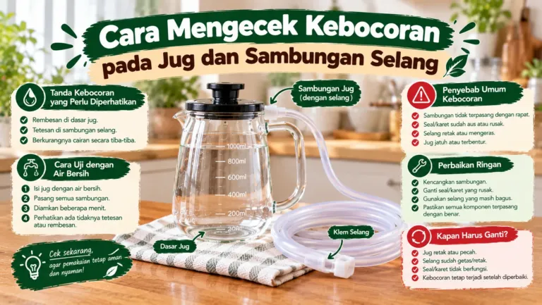 Cara Mengecek Kebocoran Pada Jug Dan Sambungan Selang