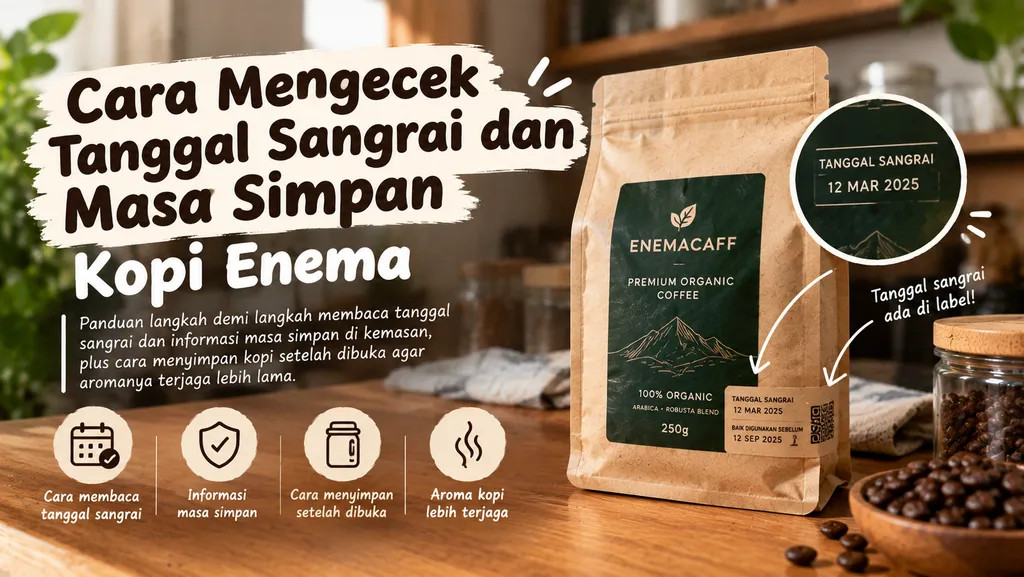 Cara Mengecek Tanggal Sangrai Dan Masa Simpan Kopi Enema