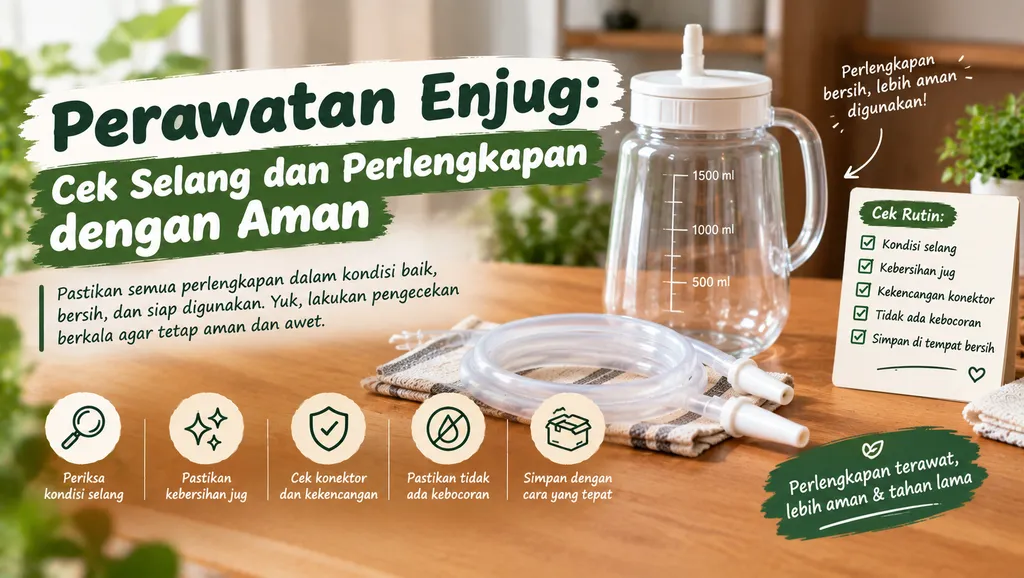 Cara Mengganti Selang Pada Enjug Langkah Demi Langkah