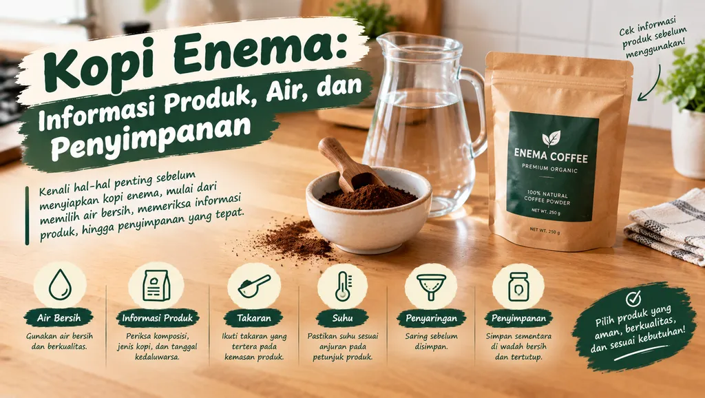 Cara Menyeduh Kopi Enema Takaran Air Dan Suhu Sebelum Dipakai