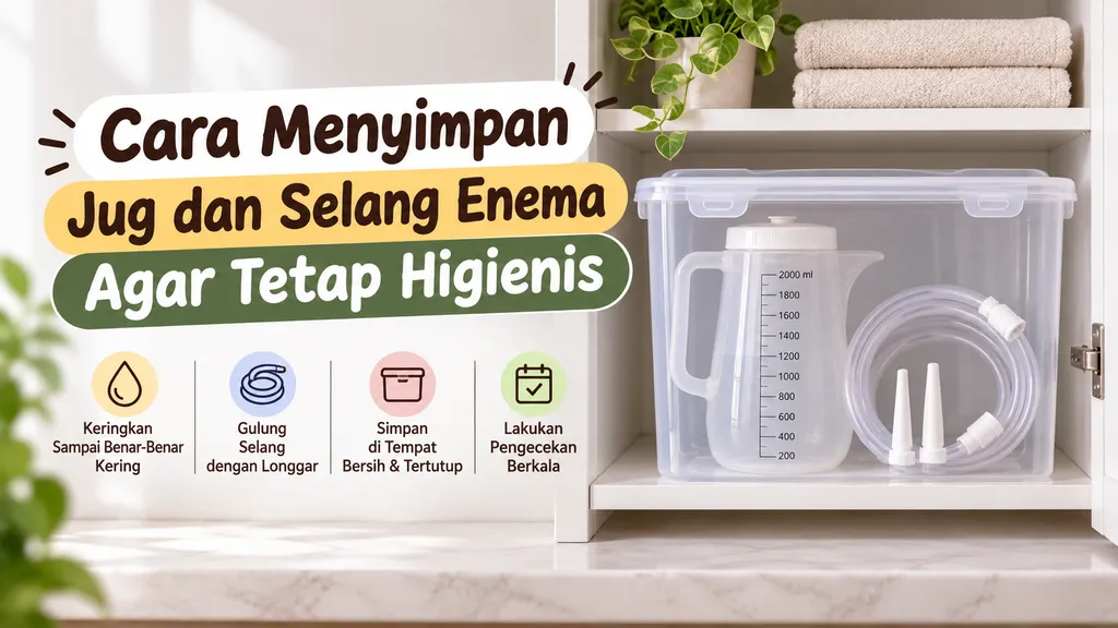 Cara Menyimpan Jug Dan Selang Enema Agar Tetap Higienis