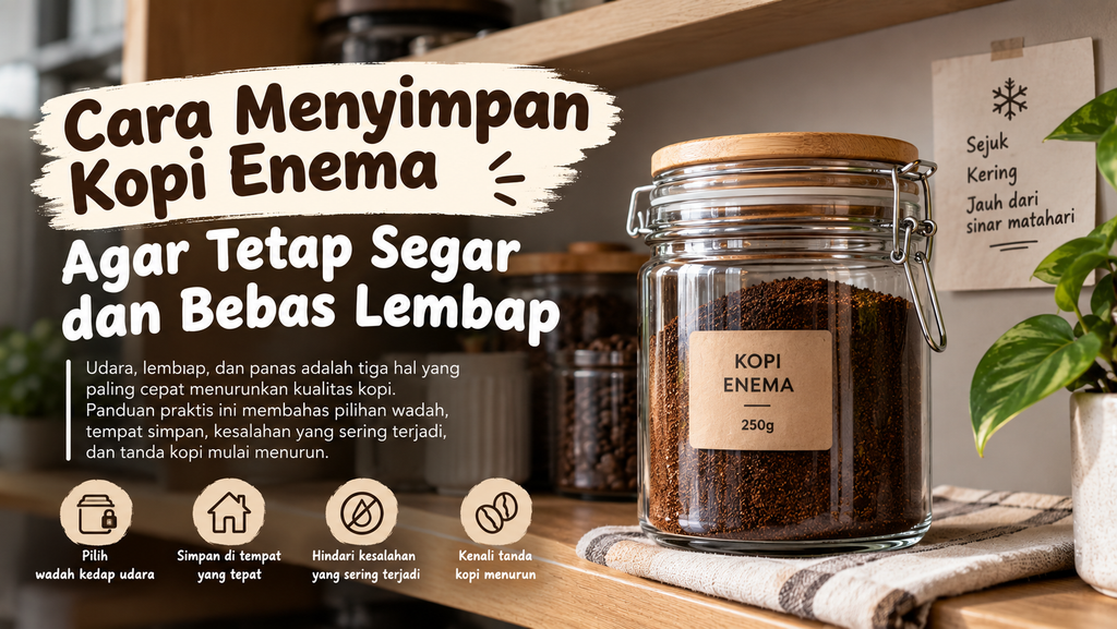 Cara Menyimpan Kopi Enema Agar Tetap Segar Dan Bebas Lembap