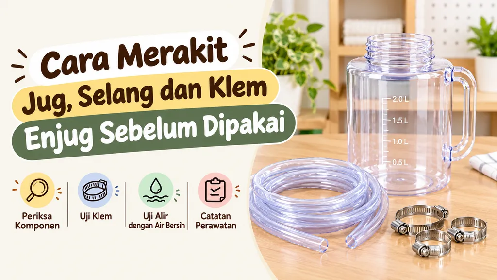 Cara Merakit Jug Selang Dan Klem Enjug Sebelum Dipakai