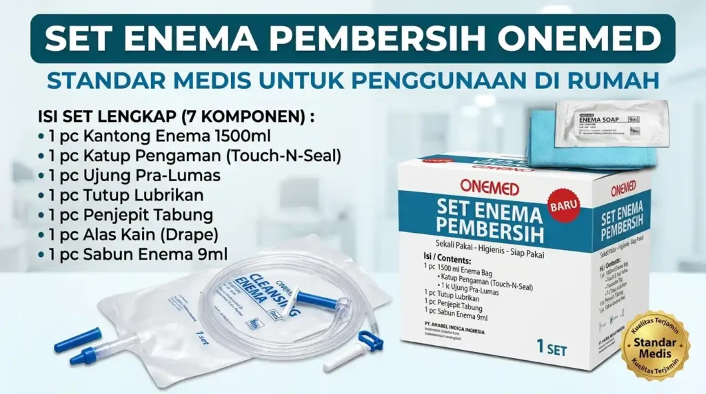 Cleansing Enema Set Onemed Opsi Grade Medis di Rumah