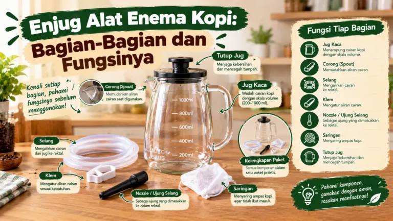 Enjug Alat Enema Kopi Bagian Bagian Dan Fungsinya