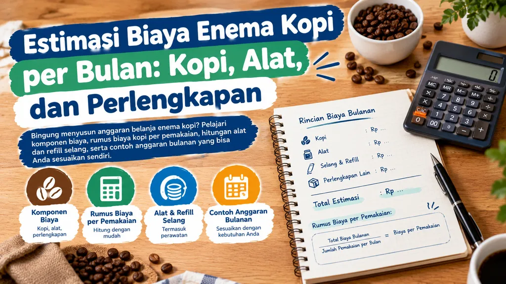 Estimasi Biaya Enema Kopi Per Bulan Kopi Alat Dan Perlengkapan