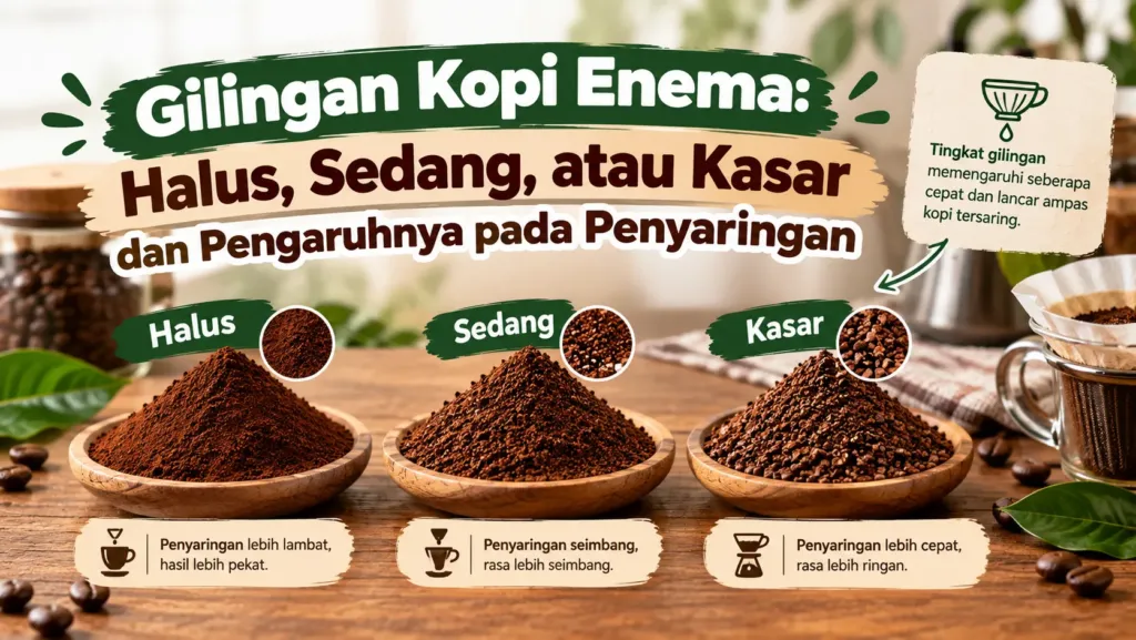 Gilingan Kopi Enema Halus Sedang Atau Kasar Dan Pengaruhnya Pada Penyaringan
