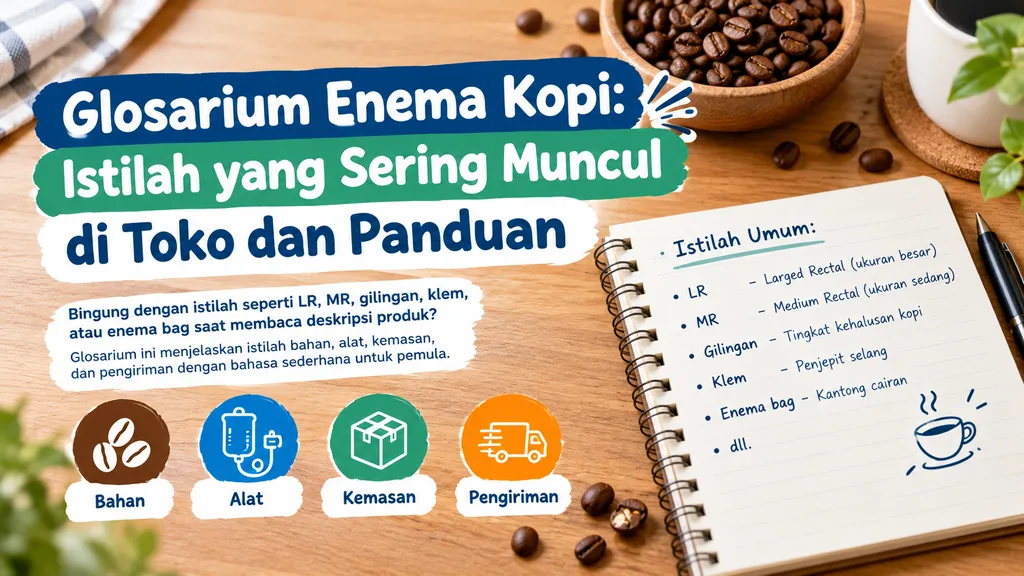 Glosarium Enema Kopi Istilah Yang Sering Muncul Di Toko Dan Panduan
