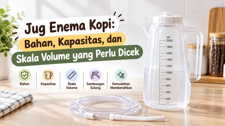 Jug Enema Kopi Bahan Kapasitas Dan Skala Volume Yang Perlu Dicek