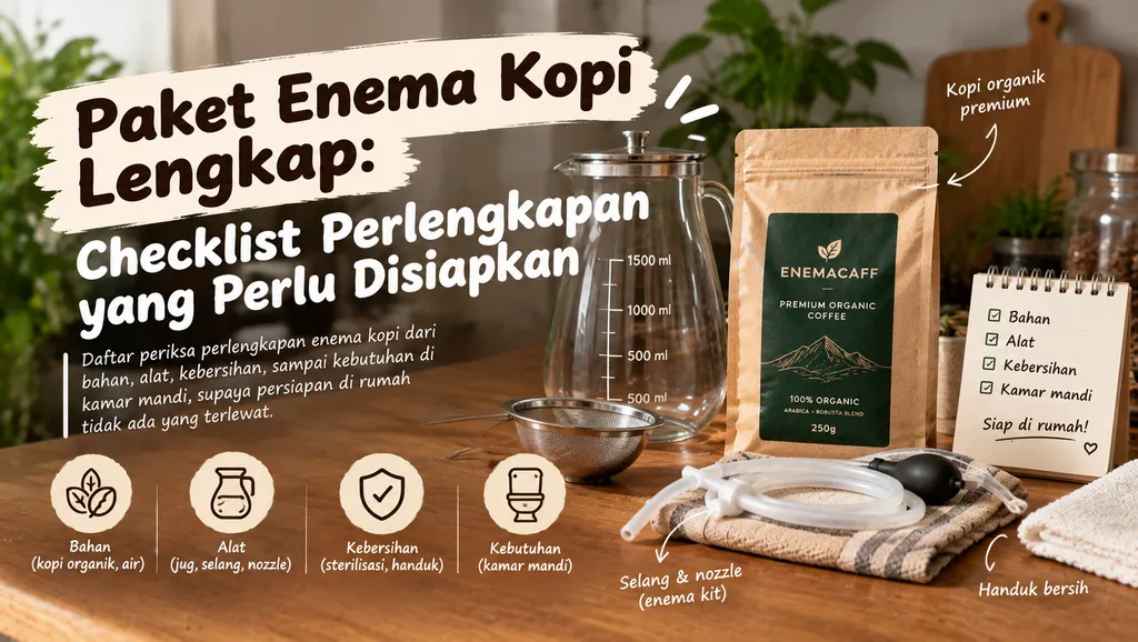 Paket Enema Kopi Lengkap Checklist Perlengkapan Yang Perlu Disiapkan