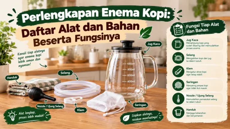 Perlengkapan Enema Kopi Daftar Alat Dan Bahan Beserta Fungsinya
