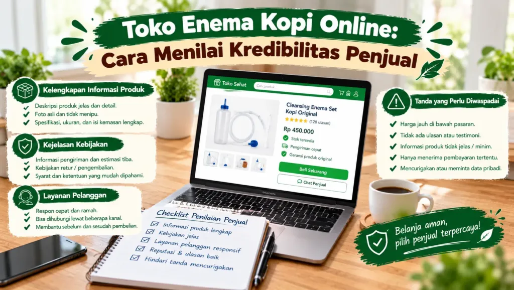 Toko Enema Kopi Online Cara Menilai Kredibilitas Penjual