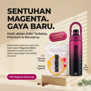 Enjug Alat Enema Kopi Jug 1 Liter dengan Gratis Selang